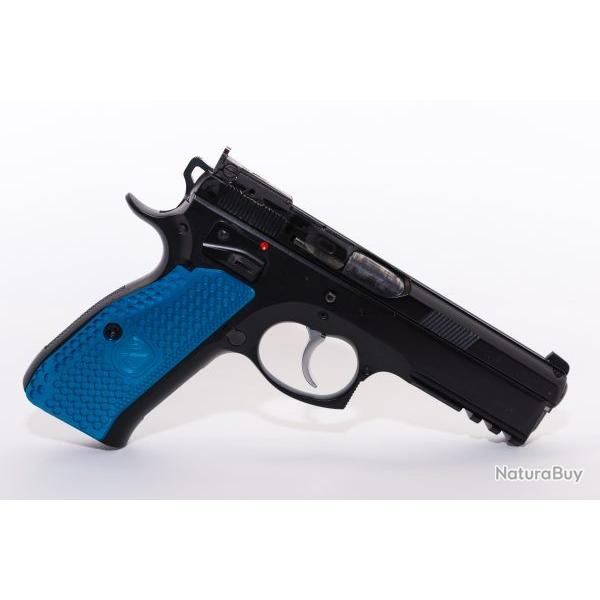 Grips pais M-ARMS Monarch 1 CZ 75 & SHADOW 1/2 Bleu