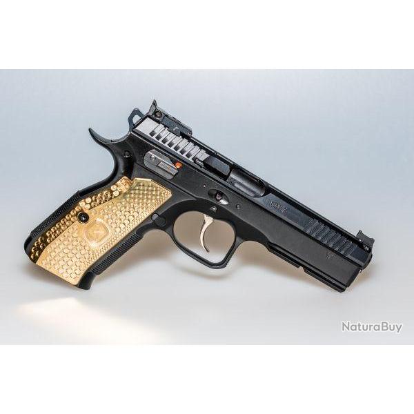 Grips pais M-ARMS Monarch 1 CZ 75 & SHADOW 1/2 Laiton