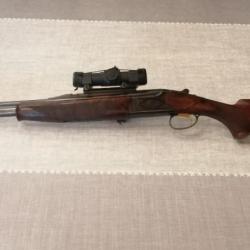 vends carabine de chasse express superpose marque Browning avec viseur ELECTRO-DOT  SIGHT