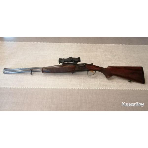 vends carabine de chasse express superpose marque Browning avec viseur ELECTRO-DOT  SIGHT