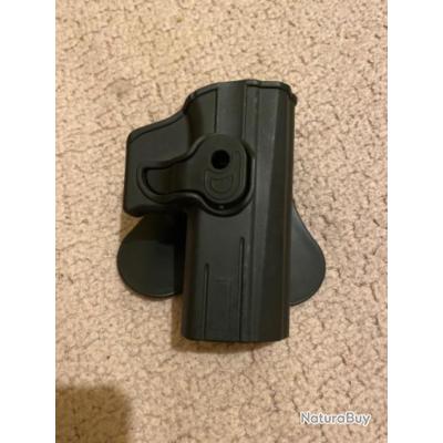Pistolet Factice Tactique En Plastique Noir Avec Verrou - Petite Taille Pour Port De Main - Marque MFH