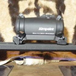 Point Rouge Aimpoint Micro H2 2MOA montage BLASER, caches oculaires rabattables