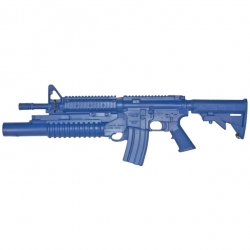 Arme de manipulation BLUEGUN AR15 FLAT TOP CLOSED STOCK / RAIL / M203 Blueguns Bleu