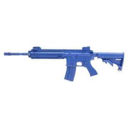 Arme de manipulation HK416 Closed Stock Blueguns - Bleu - HK416 crosse repliée - Poids factice