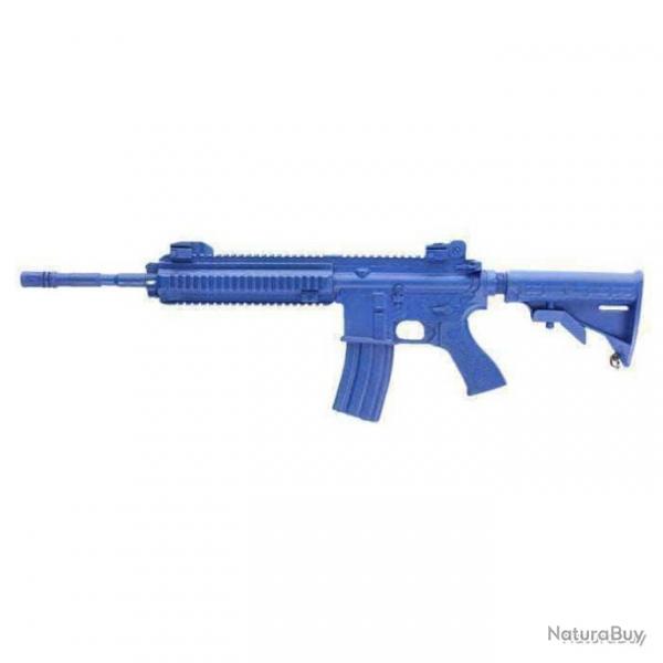 Arme de manipulation HK416 Closed Stock Blueguns - Bleu - HK416 crosse replie - Poids factice