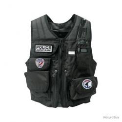 Gilet d'intervention Police Patrol Equipement Noir S-M