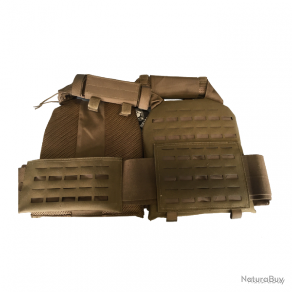 Gilet porte-plaques Bulldog Tactical Gear SM2A Coyote