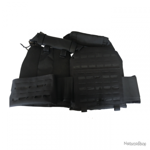 Gilet porte-plaques Bulldog Tactical Gear SM2A Noir