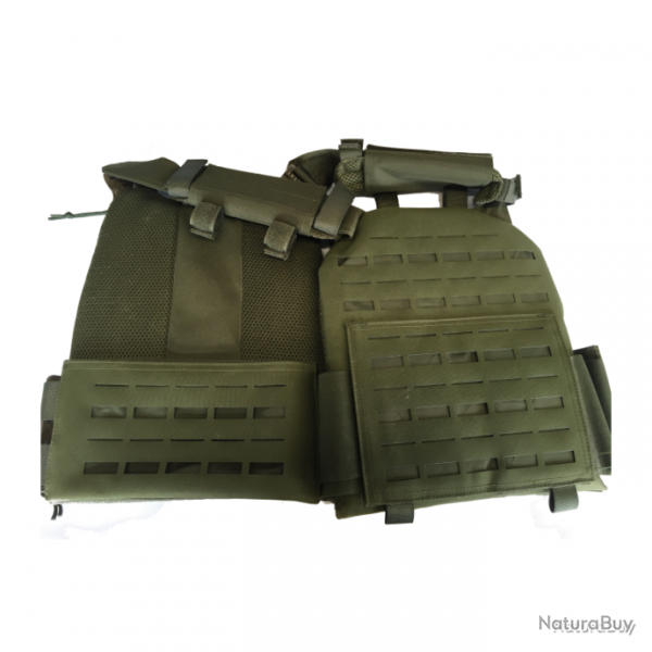 Gilet porte-plaques Bulldog Tactical Gear SM2A Vert olive