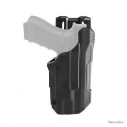 Holster T-Series L2D LB TLR 1/2 Glock 17/19/22/23/31/32/47 Blackhawk - Noir - Glock 17 / 20 - Gauche