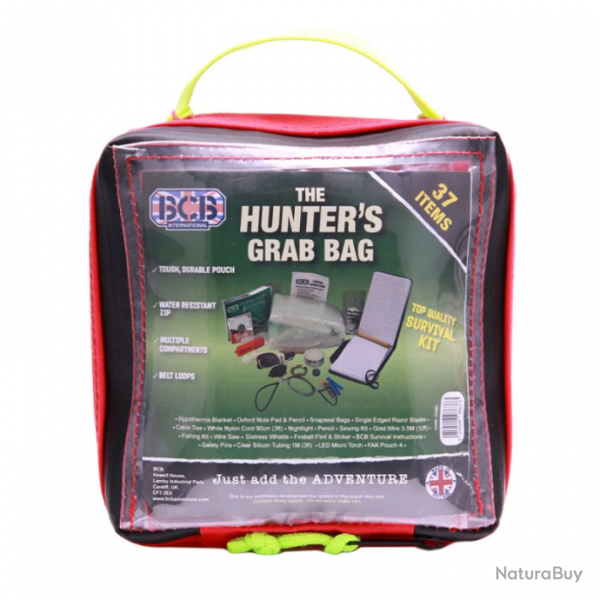 Kit de survie Hunter's Grab Bag BCB