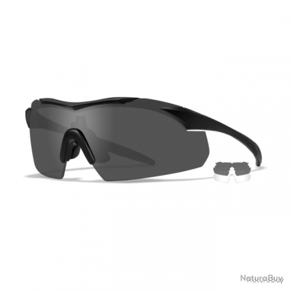 Lunettes de protection Vapor Wiley X - Noir - Fum / Incolore