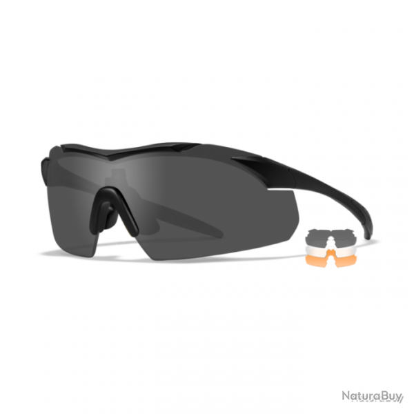 Lunettes Wiley X Vapor Noir Neutre / Fum / Light Rust