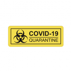Morale patch Covid-19 Quarantine Mil-Spec ID - Jaune