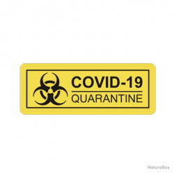 Morale patch Covid-19 Quarantine Mil-Spec ID - Jaune