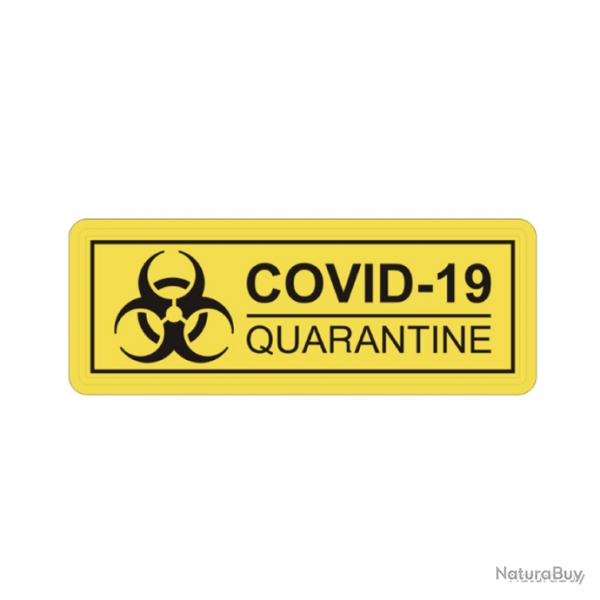 Morale patch Covid-19 Quarantine Mil-Spec ID - Jaune