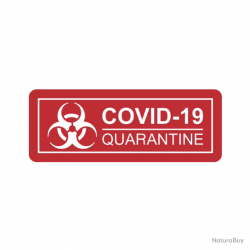 Morale patch Covid-19 Quarantine Mil-Spec ID - Rouge