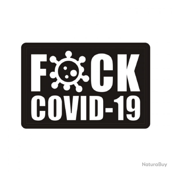Morale patch Fuck Covid-19 Mil-Spec ID - Blanc