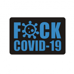 Morale patch Fuck Covid-19 Mil-Spec ID - Bleu