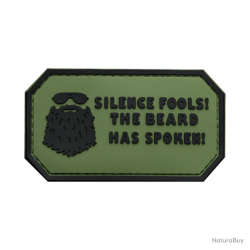 Morale patch Silence Fools! The Beard Has Spoken Mil-Spec ID - Noir