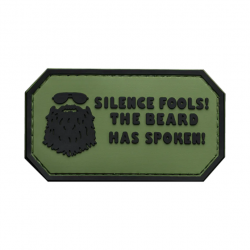 Morale patch Silence Fools! The Beard Has Spoken Mil-Spec ID - Vert