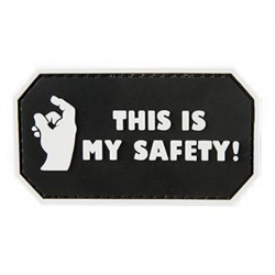 Morale patch This Is My Safety Mil-Spec ID - Noir