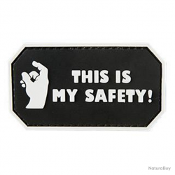 Morale patch This Is My Safety Mil-Spec ID - Noir