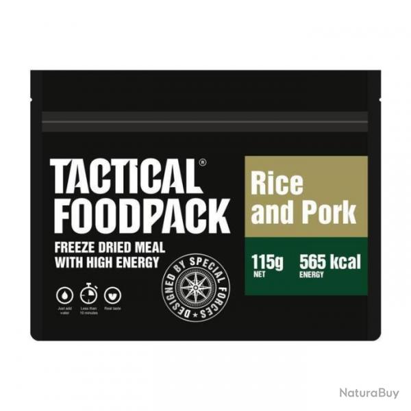 Plat lyophilis Riz & Porc Tactical Foodpack Porc