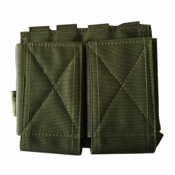 Porte-chargeur ouvert double Elasticated Mag Bulldog Tactical - Vert olive