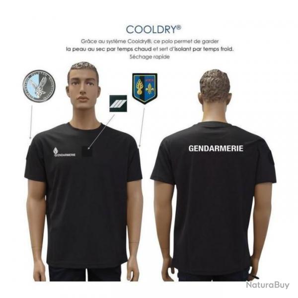 T shirt Cooldry Gendarmerie Dpartementale Patrol Equipement Noir