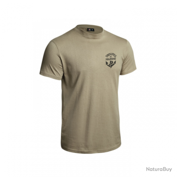 T shirt imprim Strong Troupes de Marine A10 Equipment Coyote