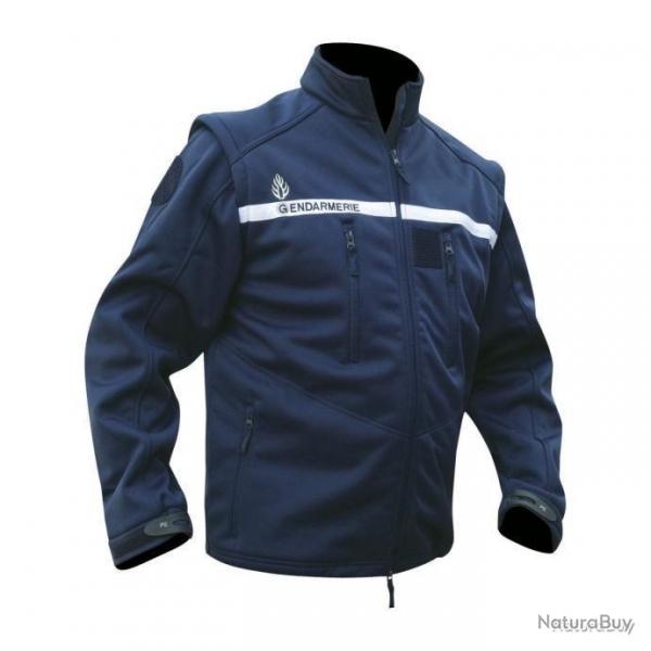 Veste softshell 2 En 1 Manches Amovibles Patrol Equipement Bleu