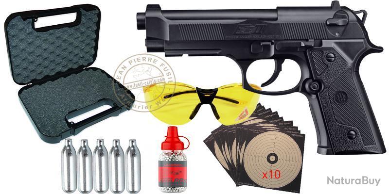 Coffret Beretta Elite II + Lunettes de protection + 250 billes BBS, Tir de  loisir/Pistolet à plomb