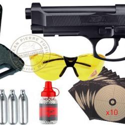 Pack pistolet à plomb 4,5 mm BB CO2 UMAREX - Beretta Elite II (3 joules) - PROMO
