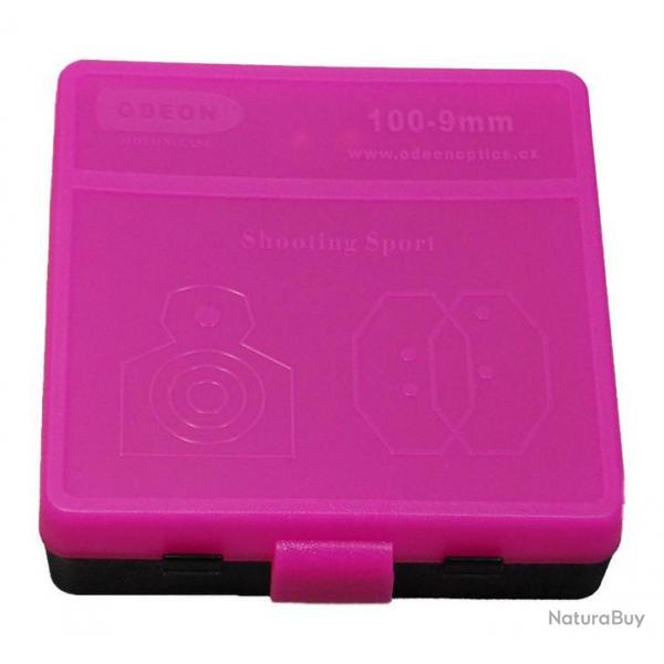Bote de rangement 100 cartouches cal. 380 / 9mm / 7.65mm - Rose