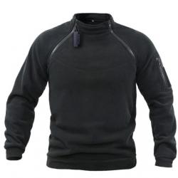 POLAIRE coupe vent thermique, chasse pêche outdoor, coloris NOIR....LIVRAISON OFFERTE