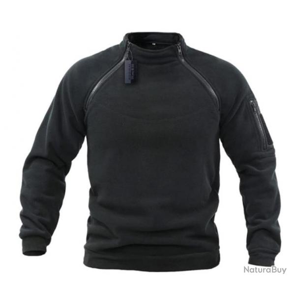 POLAIRE coupe vent thermique, chasse pche outdoor, coloris NOIR....LIVRAISON OFFERTE