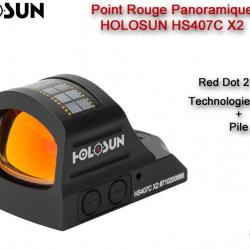 Point Rouge Panoramique HOLOSUN HS407C X2 - 2 MOA sans embase