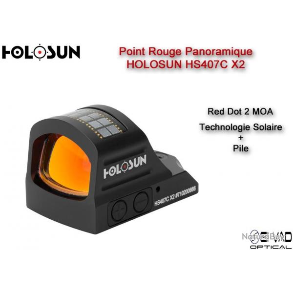 Point Rouge Panoramique HOLOSUN HS407C X2 - 2 MOA sans embase