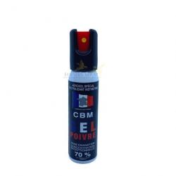 Bombe lacrymogène GEL POIVRE 25ml sécurité 1/4 de tour CBM (fabriqué en France)