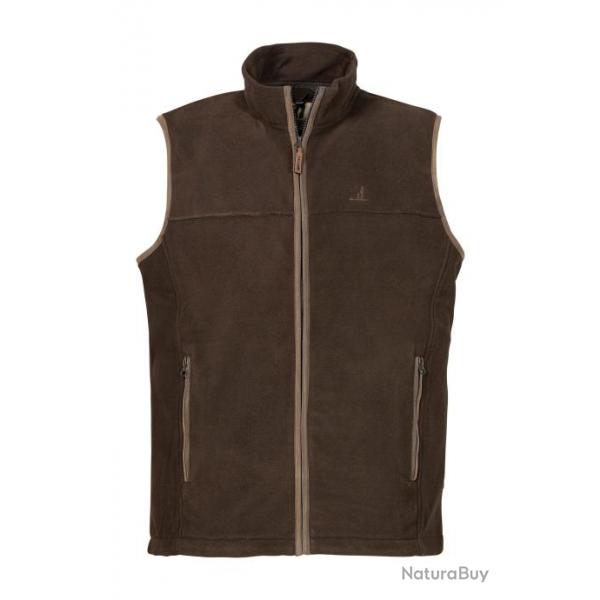 Gilet polaire Percussion Scotland Marron