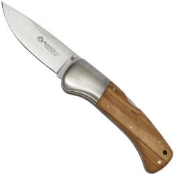 Couteau de poche Maserin en bois d'olivier