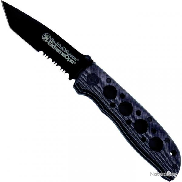 Couteau Smith & Wesson Extreme ops Tanto Noir