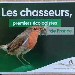 Autocollant federation Des chasseurs, chasseurs premiers ecologistes