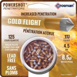 CROSMAN - PLOMBS POWER SHOT PENETRATORS SANS PLOMB 8.5G C4.5 X125