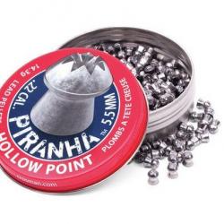 POWAIR - PLOMBS PIRANHA HOLLOW POINT 14.3GR C5.5 X400