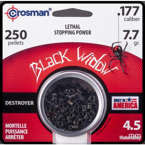 CROSMAN - PLOMBS DESTROYER BLACK WIDOW C4.5 X250