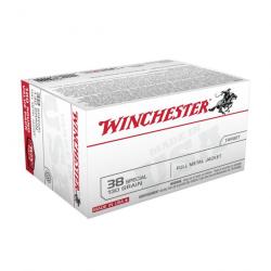 WINCHESTER - BALLES 38SP PI USA 130GR FMJ X100