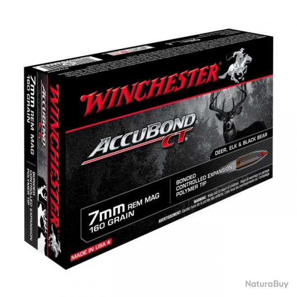 WINCHESTER - BALLES 7MM REM SUPREME ACCUBOND 160GR X20