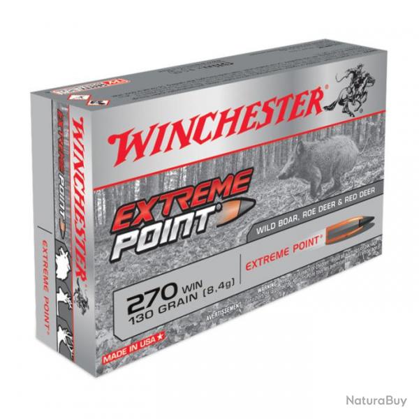 WINCHESTER - BALLES 270WIN EXTREME POINT 130GR X20